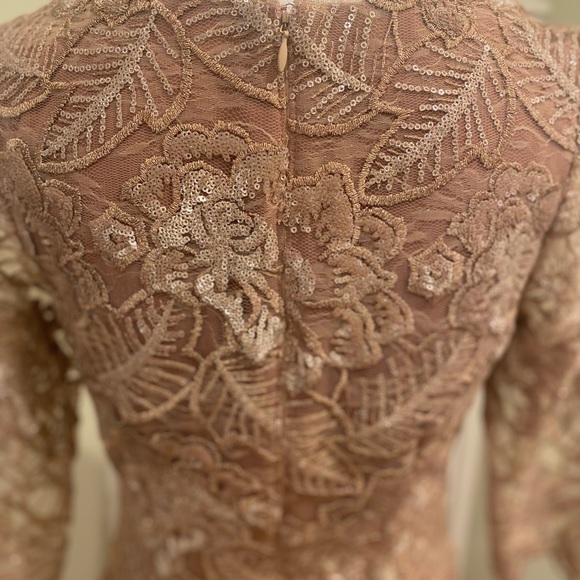 New BHLDN Mackenzie Embroidered Metallic Rose Gold Size 8 - Picture 12 of 15